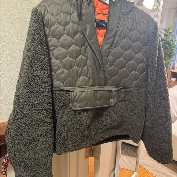 Veronica Beard Leo Sherpa pullover sz S - Picture 3 of 5